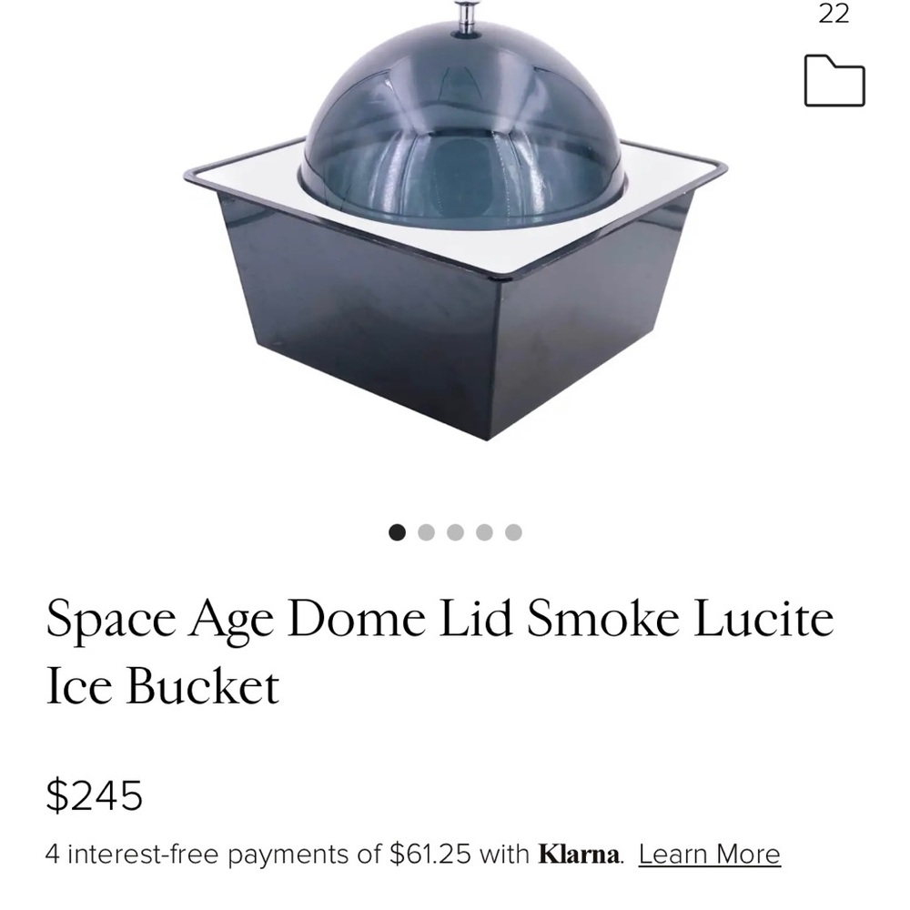 MCM Atomic Mod Ice Bucket/ Server - Picture 10 of 10